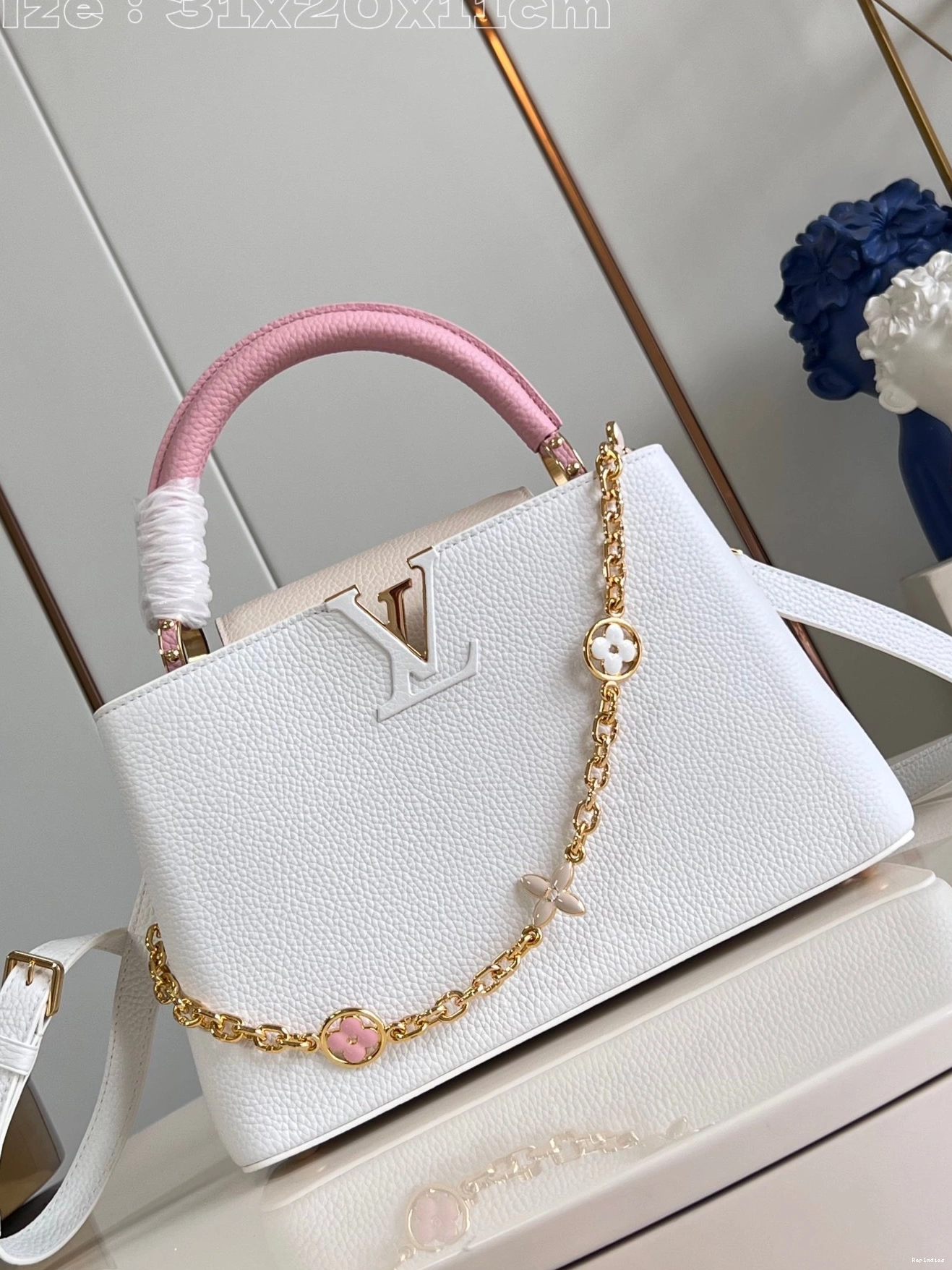 Cheap CAPUCINES LOUIS BB-31.5*20*11CM VUITTON 0816
